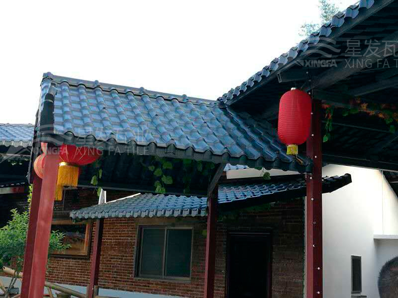 園林建筑搭建樹脂瓦涼亭，將景觀與藝術(shù)融合，別具一格！